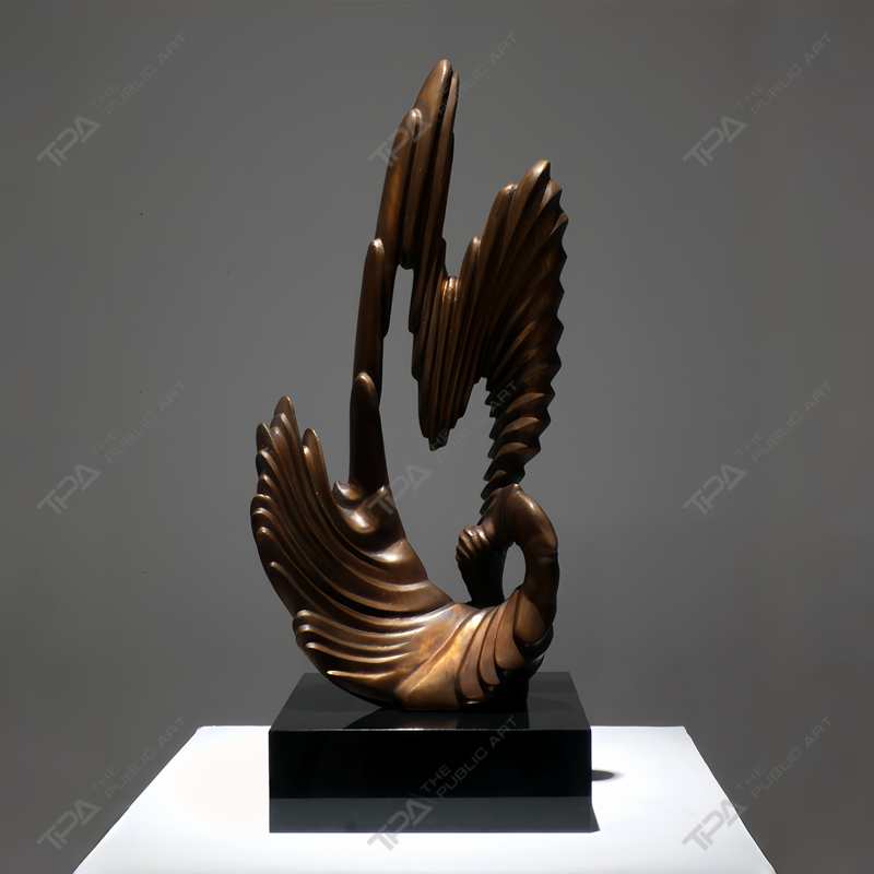 Escultura de acero inoxidable personalizada bailando