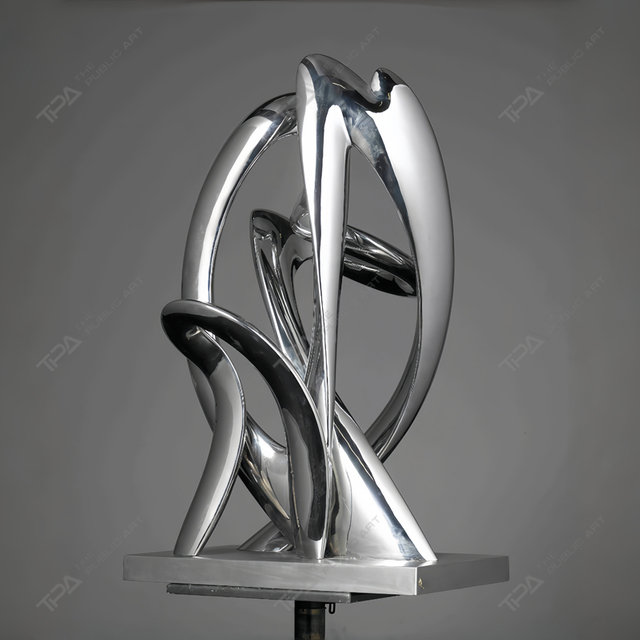 Repetición de escultura de acero inoxidable personalizada