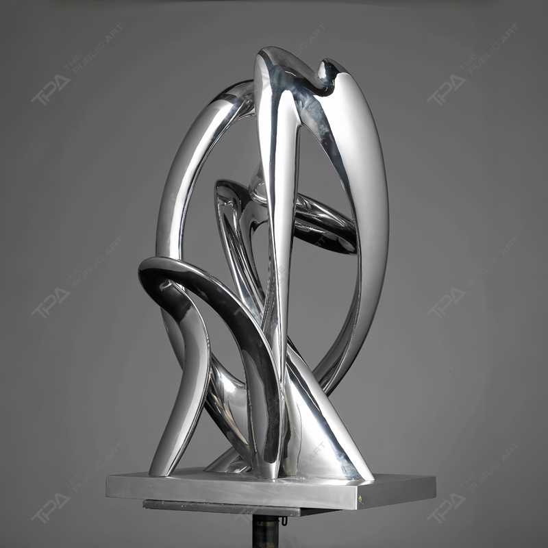 Repetición de escultura de acero inoxidable personalizada