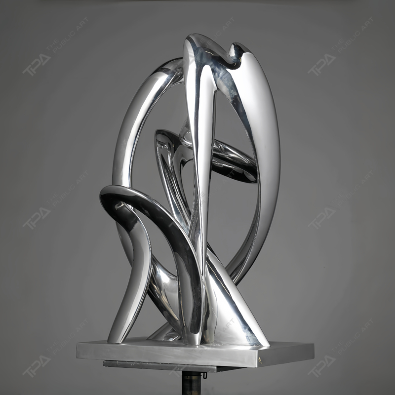 Repetición de escultura de acero inoxidable personalizada