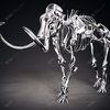 Escultura de esqueleto de elefante de acero inoxidable