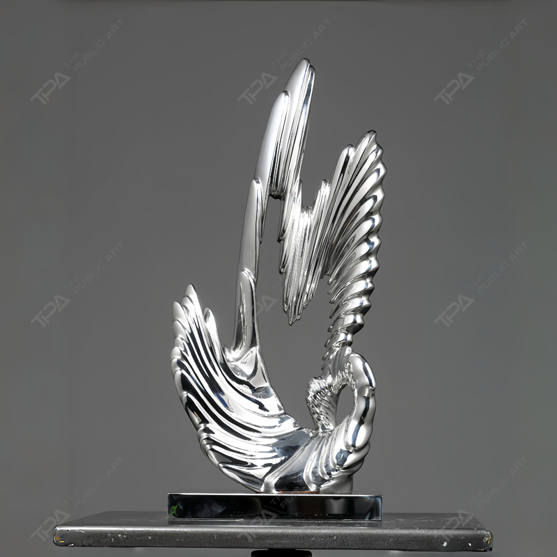 Escultura de acero inoxidable personalizada bailando
