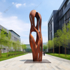 Escultura de acero corten para decoración urbana