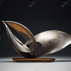 Adorno decorativo de escultura de metal para el hogar