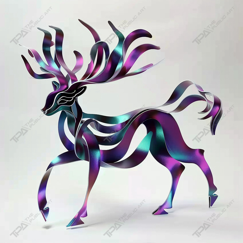 Diseño de listones Escultura animal Ciervo