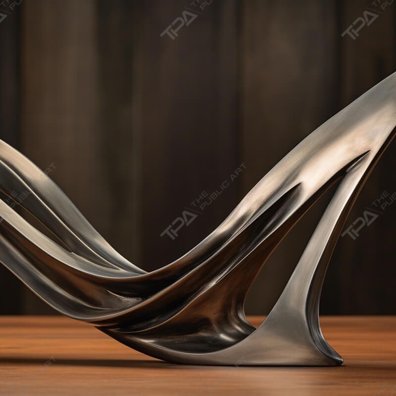 Adorno decorativo de escultura de metal para el hogar