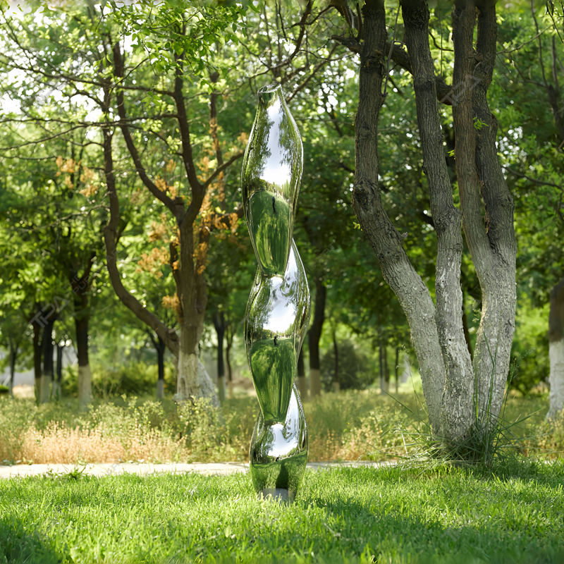 Canto de escultura grande de acero inoxidable para exteriores