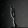 Escultura de acero inoxidable encargada 