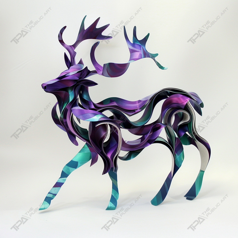 Diseño de listones Escultura animal Ciervo