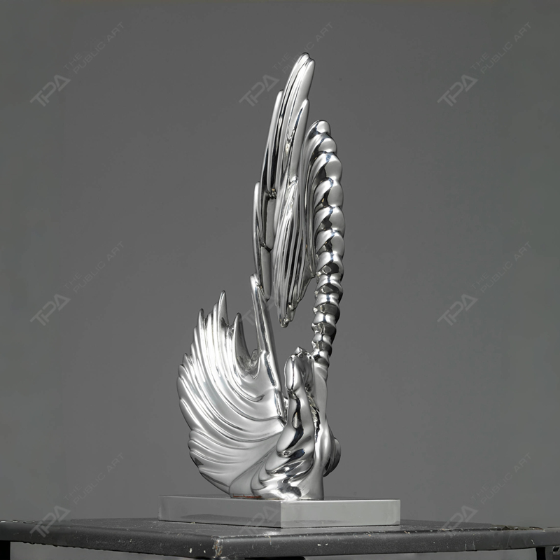 Escultura de acero inoxidable personalizada bailando