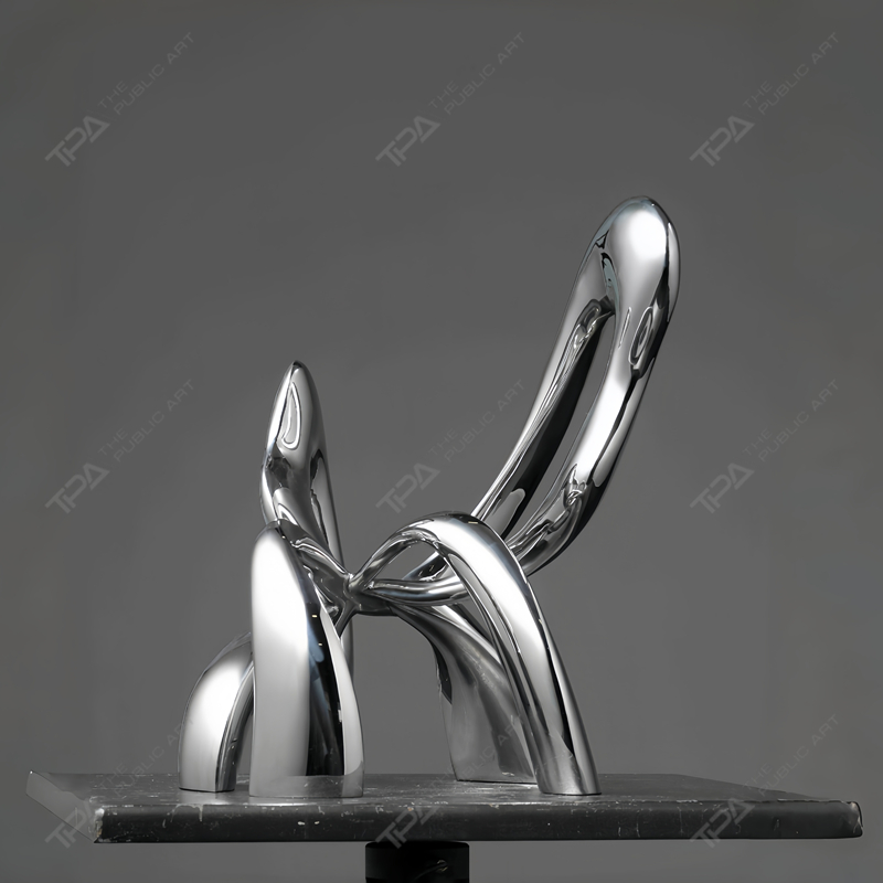 Escultura de acero inoxidable Flores como un sueño