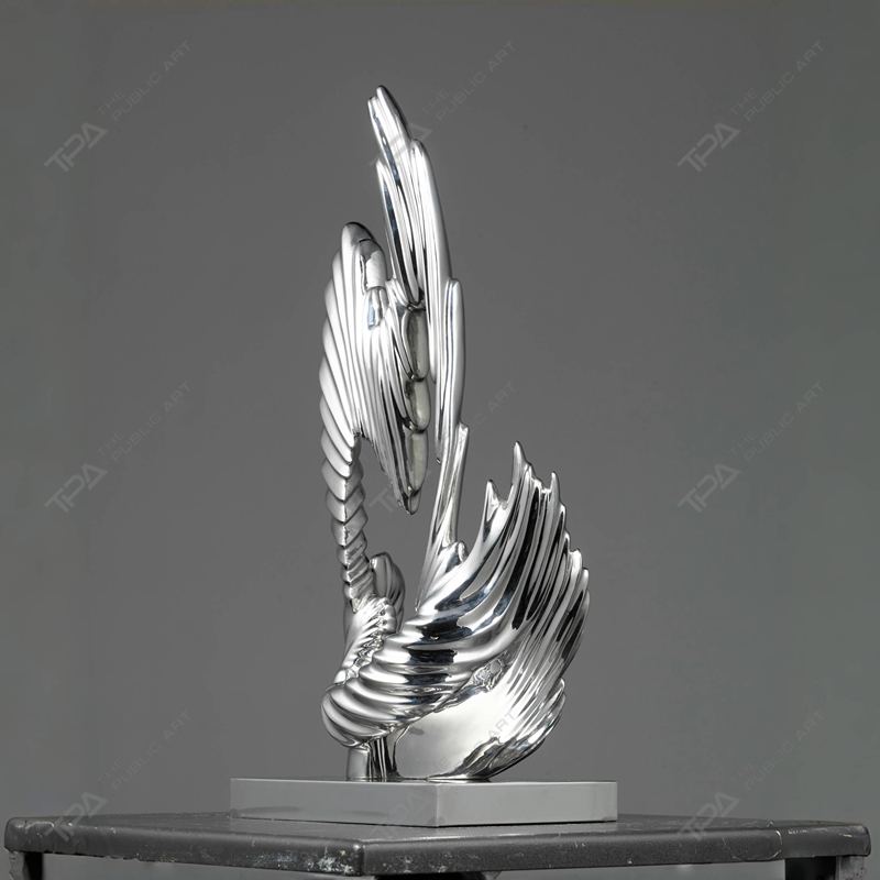 Escultura de acero inoxidable personalizada bailando