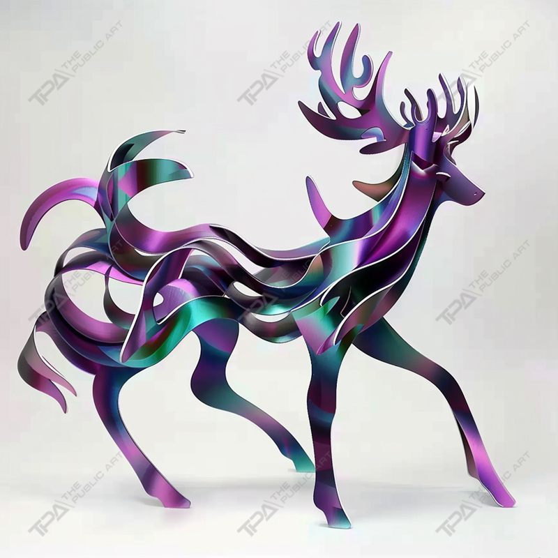 Diseño de listones Escultura animal Ciervo