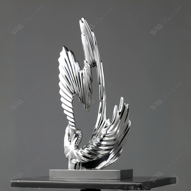 Escultura de acero inoxidable personalizada bailando