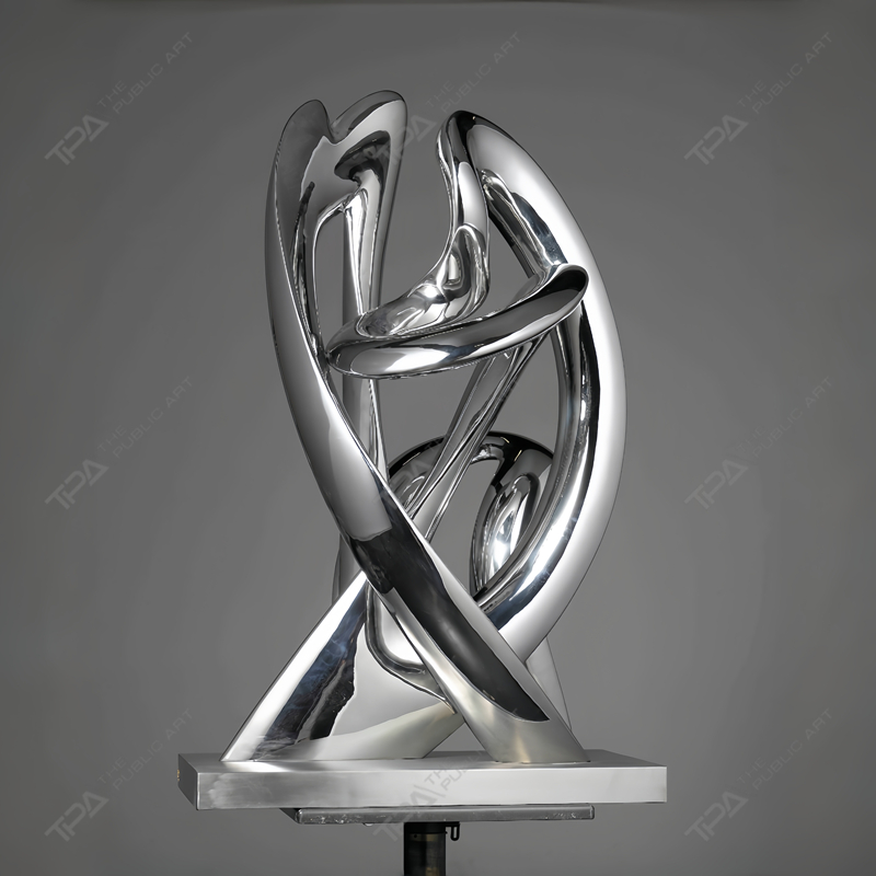 Repetición de escultura de acero inoxidable personalizada